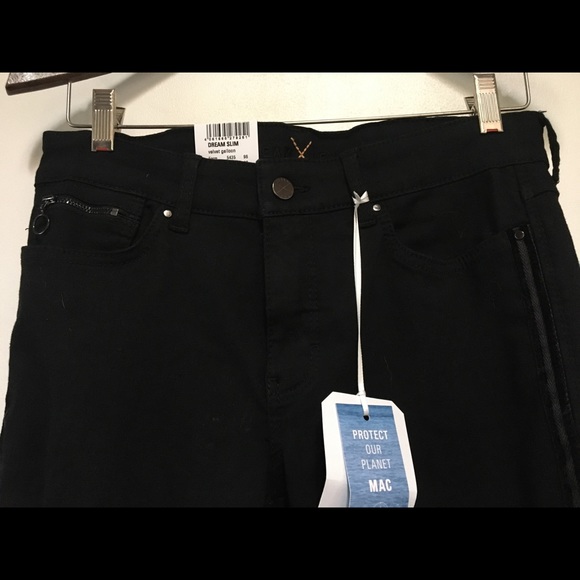 NWT Darling,black slim jeans with velvet stripes! - Picture 3 of 16